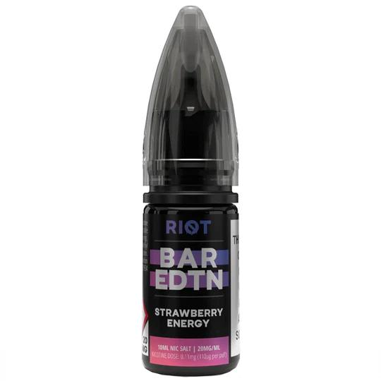 Product Image of Strawberry Energy Nic Salt E-Liquid by Riot Squad bar Edition 10ml